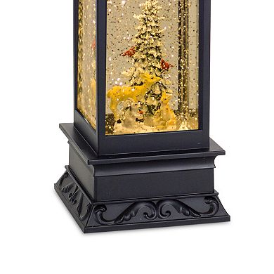 LED Christmas Tree Animals Snow Globe Lantern Table Decor