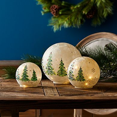 Melrose Christmas Tree Globe 3-pc. Set