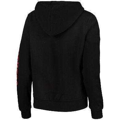 Women's Colosseum Black Nebraska Huskers Loud and Proud Pullover Hoodie