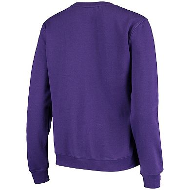 Women's Colosseum Purple Washington Huskies Campanile Pullover Sweatshirt