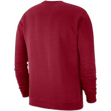 Men's Nike Crimson Oklahoma Sooners Club Fleece Sweatshirt