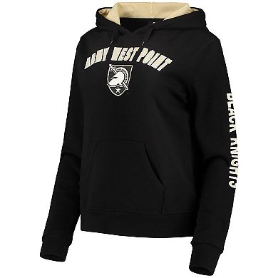 Women's Colosseum Black Army Black Knights Loud and Proud Pullover Hoodie