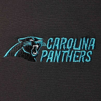 Men's Dunbrooke Black Carolina Panthers Circle Softshell Fleece Full-Zip Jacket