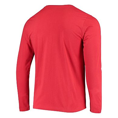 Men's New Era Scarlet San Francisco 49ers State Long Sleeve T-Shirt