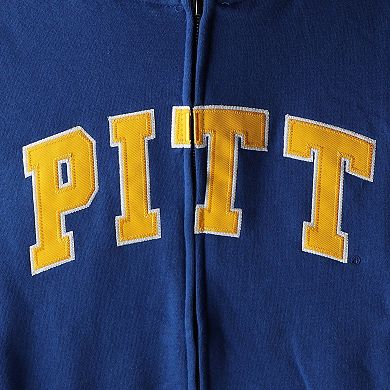 Women's Royal Pitt Panthers Arched Name Full-Zip Hoodie