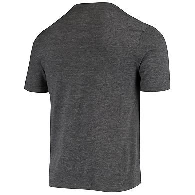 Men's Fanatics Branded Charcoal San Francisco Giants Weathered Official Logo Tri-Blend T-Shirt