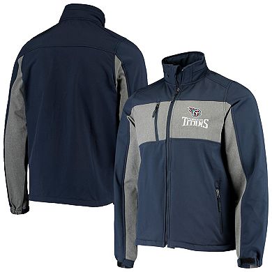 Men's Dunbrooke Navy Tennessee Titans Circle Zephyr Softshell Full-Zip Jacket
