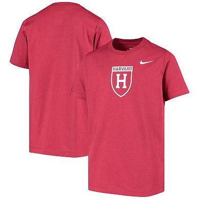Youth Nike Crimson Harvard Crimson Logo T-Shirt