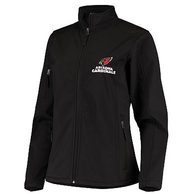 Women's Black Arizona Cardinals Full-Zip Sonoma Softshell Jacket