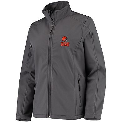Women's Gray Cleveland Browns Full-Zip Sonoma Softshell Jacket