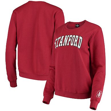 Women's Colosseum Cardinal Stanford Cardinal Campanile Pullover Sweatshirt