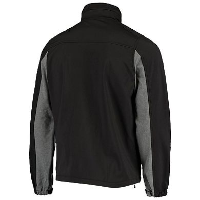 Men's Dunbrooke Black New Orleans Saints Circle Zephyr Softshell Full-Zip Jacket