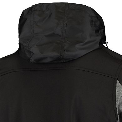 Men's Dunbrooke Black New Orleans Saints Circle Zephyr Softshell Full-Zip Jacket