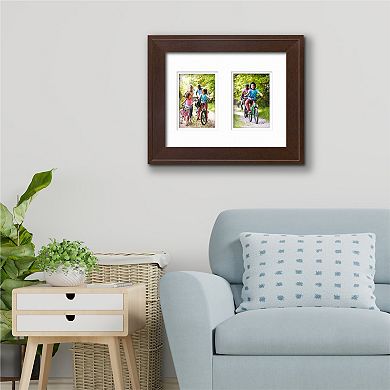 Metro Collection Chestnut Collage Frame with Double Mat