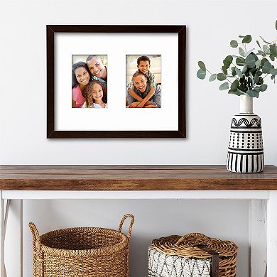 Harvest Collection Chestnut Collage Frame with White Mat