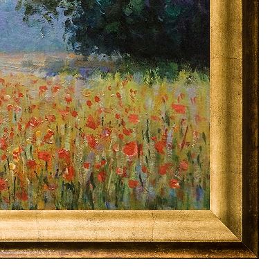 La Pastiche Oat Fields Monet Framed Wall Art