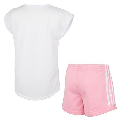 Girls 4-6x adidas Graphic Tee & Shorts Set