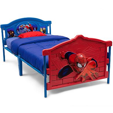 Delta Children Marvel Spider-Man Plastic 3D-Footboard Twin Bed