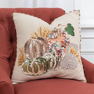 Rizzy Home Gourds Throw Pillow