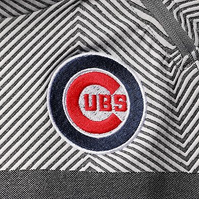 Women's Levelwear Gray Chicago Cubs Verse Asymmetrical Tri-Blend Quarter-Zip Jacket