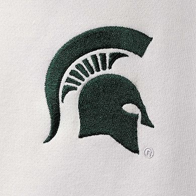 Men's Colosseum White Michigan State Spartans Tortugas Logo Quarter-Zip Jacket