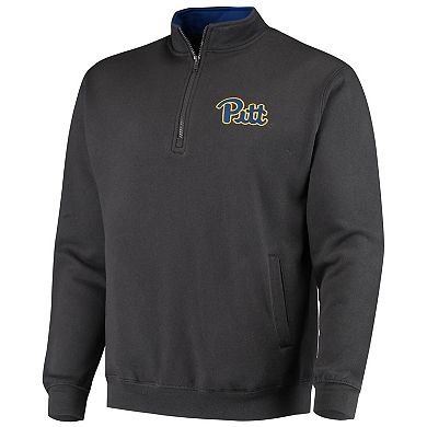 Men's Colosseum Charcoal Pitt Panthers Tortugas Logo Quarter-Zip Jacket