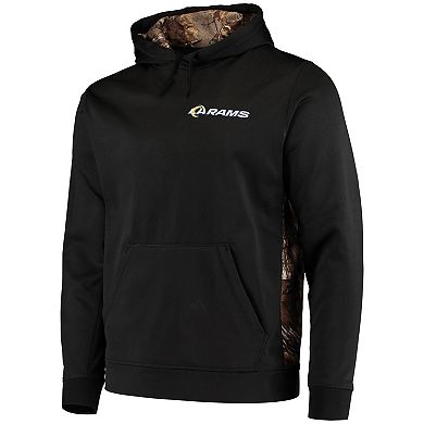 Men's Dunbrooke Black/Realtree Camo Los Angeles Rams Logo Ranger Pullover Hoodie