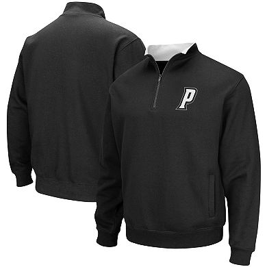Men's Colosseum Black Providence Friars Tortugas Logo Quarter-Zip Jacket