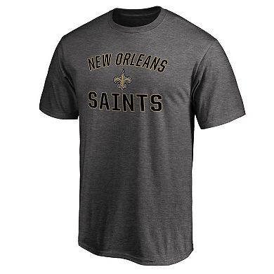 Men's Fanatics Branded Heathered Charcoal New Orleans Saints Victory Arch T-Shirt