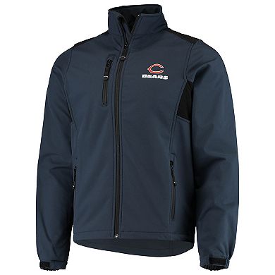 Men's Dunbrooke Navy Chicago Bears Circle Softshell Fleece Full-Zip Jacket