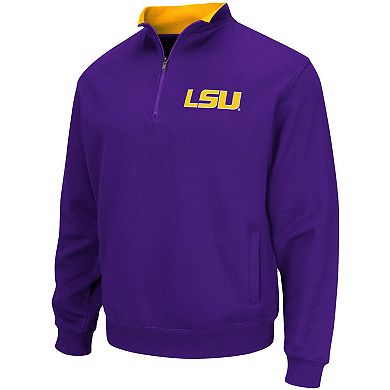 Men's Colosseum Purple LSU Tigers Tortugas Logo Quarter-Zip Pullover Jacket