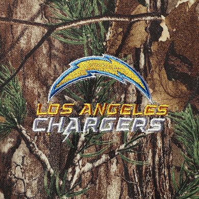 Men's Dunbrooke Realtree Camo Los Angeles Chargers Circle Champion Tech Fleece Pullover Hoodie