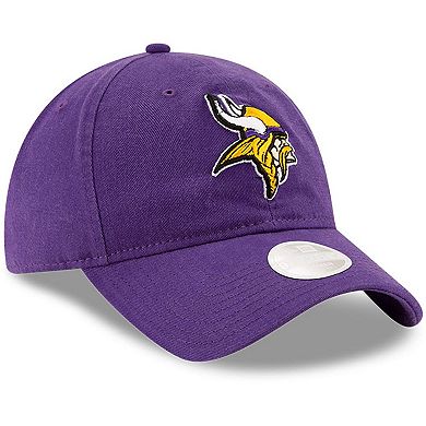 Women's New Era Purple Minnesota Vikings Core Classic Primary 9TWENTY Adjustable Hat