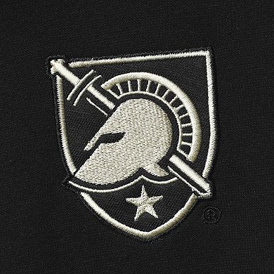 Men's Colosseum Black Army Black Knights Tortugas Logo Quarter-Zip Jacket