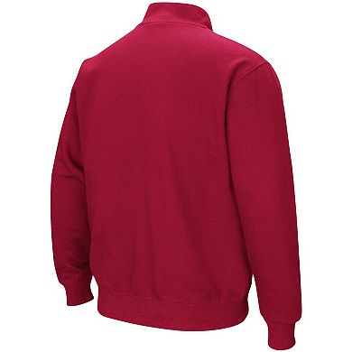 Men's Colosseum Crimson Alabama Crimson Tide Tortugas Logo Quarter-Zip Pullover Jacket
