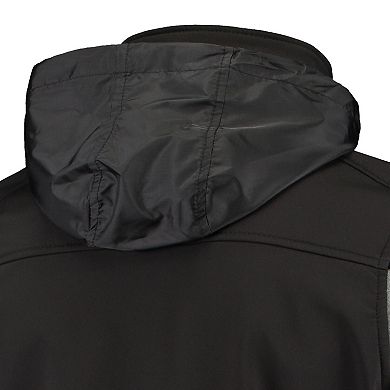 Men's Dunbrooke Black Pittsburgh Steelers Circle Zephyr Softshell Full-Zip Jacket