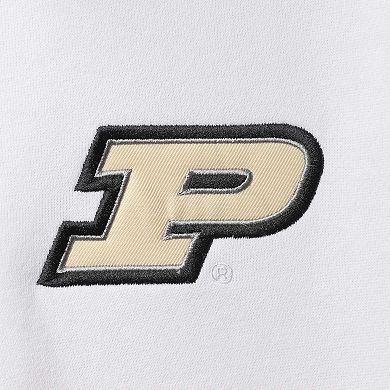 Men's Colosseum White Purdue Boilermakers Tortugas Logo Quarter-Zip Jacket