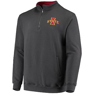 Men's Colosseum Charcoal Iowa State Cyclones Tortugas Logo Quarter-Zip Jacket