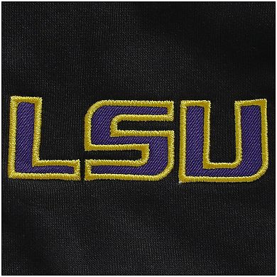 Men's Colosseum Black LSU Tigers Tortugas Logo Quarter-Zip Jacket