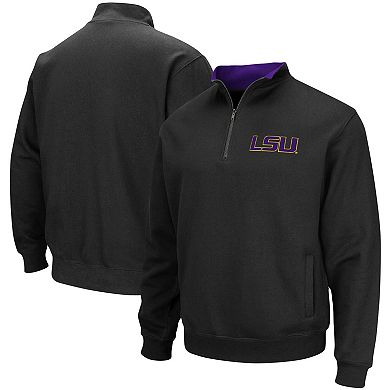 Men's Colosseum Black LSU Tigers Tortugas Logo Quarter-Zip Jacket