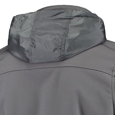 Men's Dunbrooke Graphite New York Giants Circle Zephyr Softshell Full-Zip Jacket