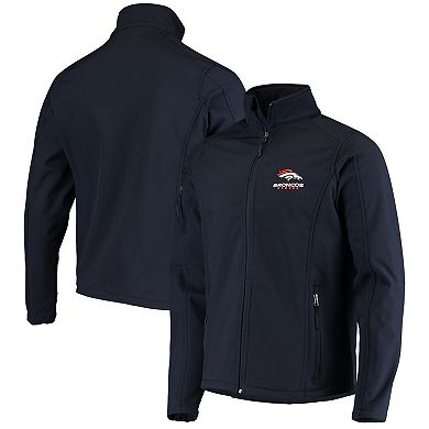 Men's Dunbrooke Navy Denver Broncos Sonoma Softshell Full-Zip Jacket