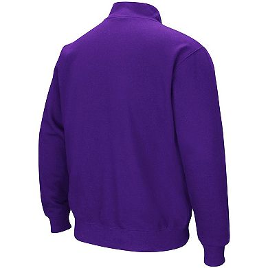 Men's Colosseum Purple Clemson Tigers Tortugas Logo Quarter-Zip Pullover Jacket