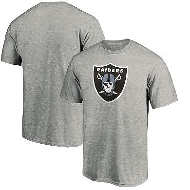 Men's Fanatics Branded Gray Las Vegas Raiders Primary Logo T-Shirt