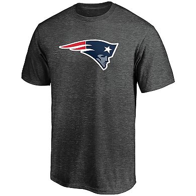 Men's Fanatics Branded Heathered Charcoal New England Patriots Primary Logo Team T-Shirt