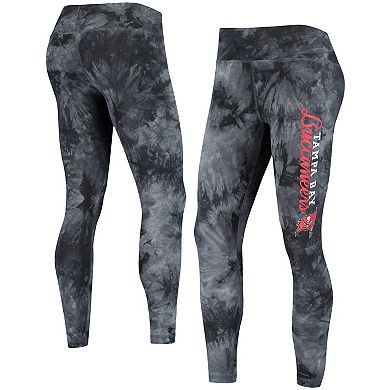 Women's Concepts Sport Black Tampa Bay Buccaneers Burst Tie Dye Leggings