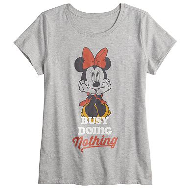 Disney's Minnie Mouse Women's "Doing Nothing" Graphic Tee by Family Fun™