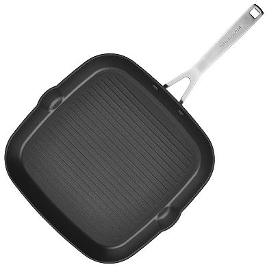 KitchenAid Hard-Anodized Induction 11.25-in. Nonstick Square Grill Pan