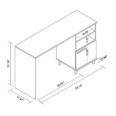 Manhattan Comfort Minetta Office Desk