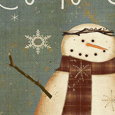 Master Piece Vintage Snowman Wall Art